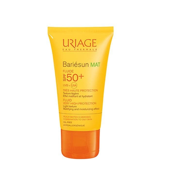 УРИАЖ СЛЪНЦЕЗАЩИТЕН МАТИРАЩ ФЛУИД ЗА КОЖА СКЛОННА КЪМ ОМАЗНЯВАНЕ SPF 50+ 50 мл. / URIAGE BARIESUM MAT FLUID