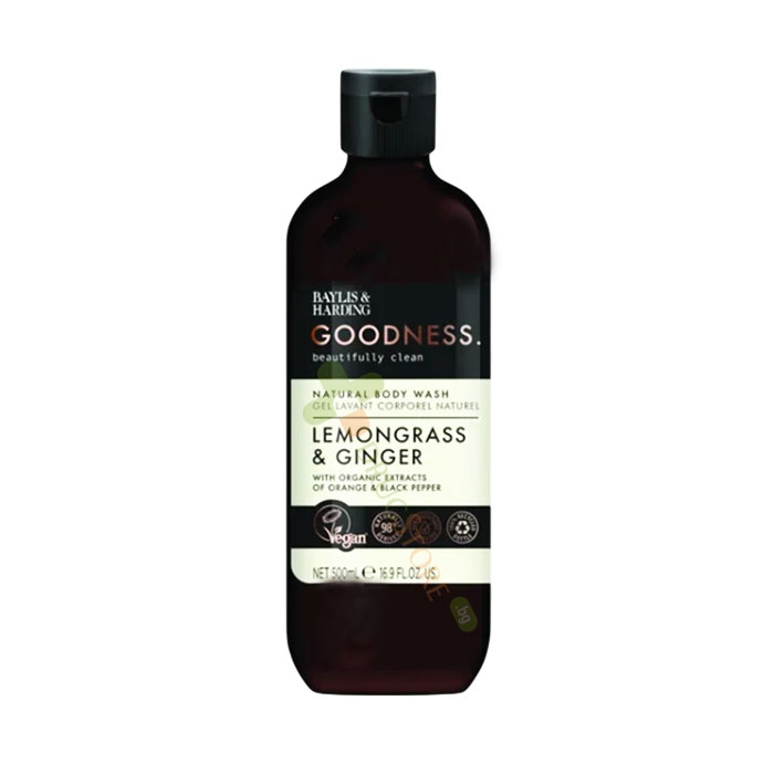 НАТУРАЛЕН ДУШ ГЕЛ С ЛИМОНЕНА ТРЕВА И ДЖИНДЖИФИЛ 500 мл / BAYLIS &amp; HARDING NATURAL BODY WASH LEMONGRAS &amp; GINGER
