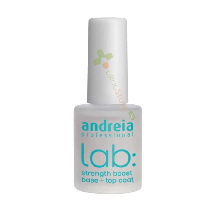 БАЗА + ТОП ЛАК ЗА НОКТИ 10.5 мл / ANDREIA LAB STRENGHT BOOST BASE + TOP COAT