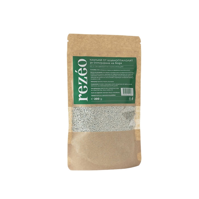 РЕЗЕО КАМЪНИ ОТ КЛИНОПТИЛОЛИТ ЗА ЙОНИЗИРАНЕ НА ВОДА 200 г / BENTO HEALTH REZEO CLINOPTILOLIT STONE FOR IONIZATION OF WATER