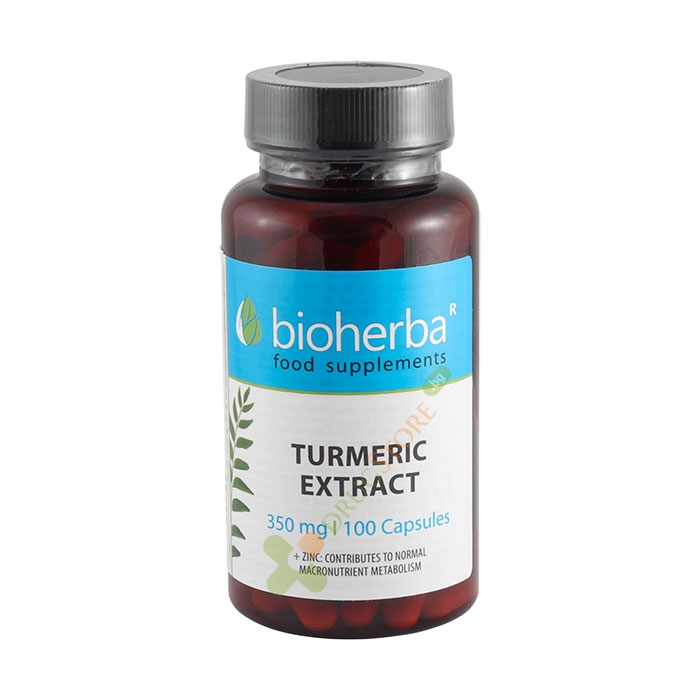 БИОХЕРБА КУРКУМА ЕКСТРАКТ + ЦИНК капсули 100 броя / BIOHERBA TURMERIC EXTRACT + ZINC