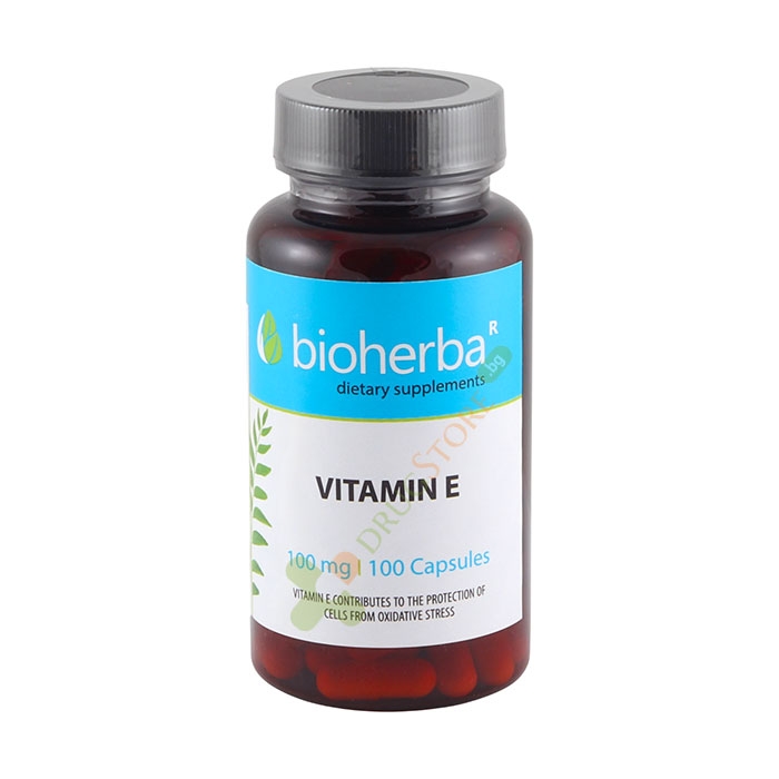 БИОХЕРБА ВИТАМИН E капсули 100 мг 100 броя / BIOHERBA VITAMIN E