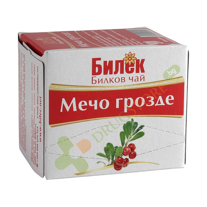 ЧАЙ ФИЛТЪР МЕЧО ГРОЗДЕ 16 броя / BILEC UVA URSI TEA