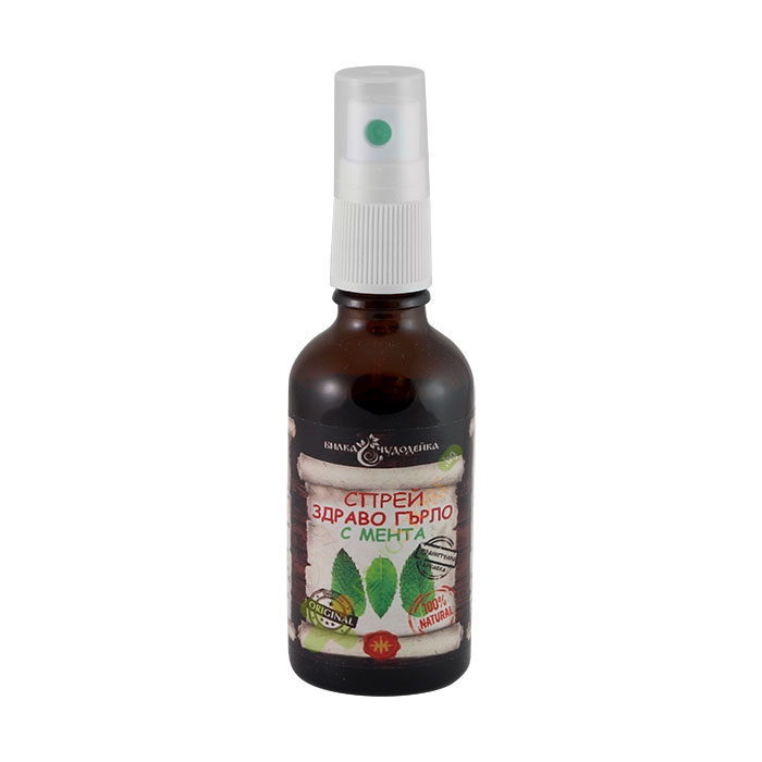 БИЛКА ЧУДОДЕЙКА СПРЕЙ ЗДРАВО ГЪРЛО С МЕНТА 50 мл / BILKA CHUDODEYKA SPRAY HEALTHY THROAT WITH MINT