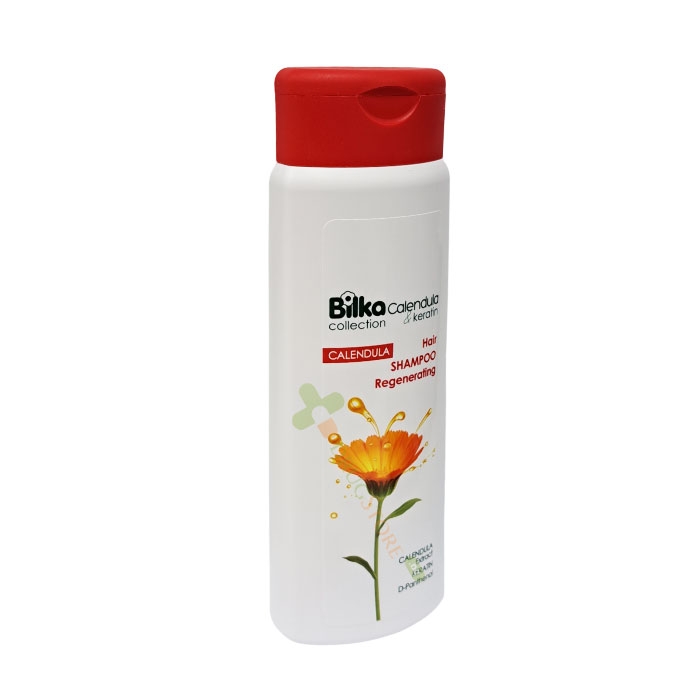 БИЛКА РЕГЕНЕРИРАЩ ШАМПОАН С НЕВЕН И КЕРАТИН 400 мл / BILKA COLLECTION CALENDULA+Q10 REGENERATING SHAMPOO CALENDULA + KERATIN