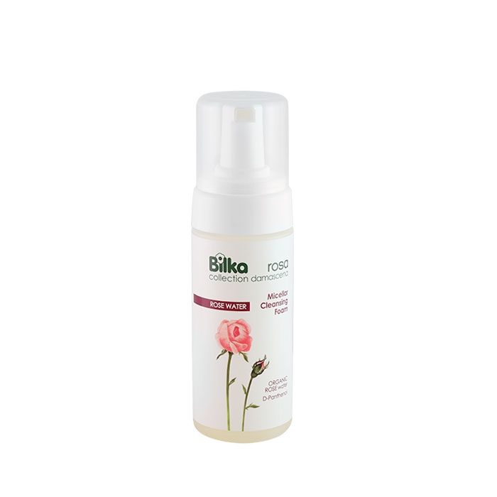 БИЛКА МИЦЕЛАРНА ПОЧИСТВАЩА ПЯНА ЗА ЛИЦЕ С РОЗА ДАМАСЦЕНА 140 мл / BILKA MICELLAR CLEANSING FOAM ROSA DAMASCENA