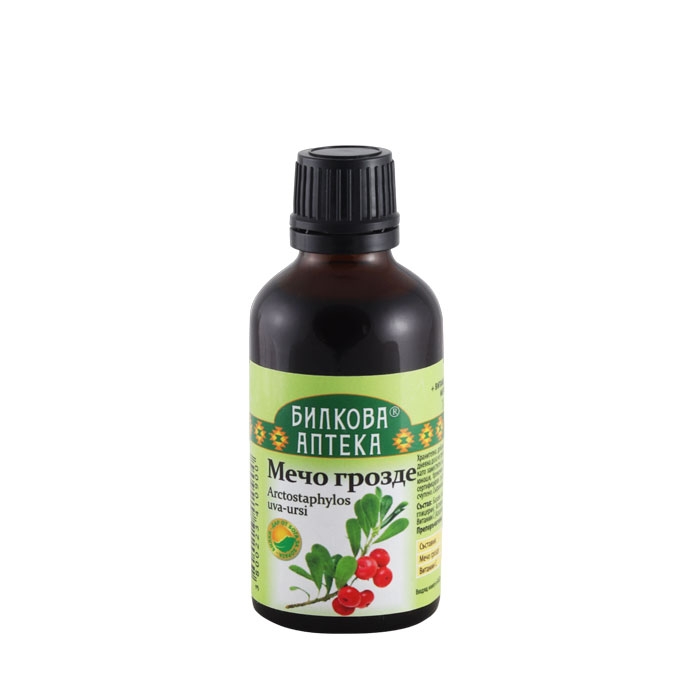 БИЛКОВА АПТЕКА ТИНКТУРА МЕЧО ГРОЗДЕ + ВИТАМИН C 50 мл / BILKOVA APTEKA ARCTOSTAPHYLOS UVA-URSI + VITAMIN C TINCTURE