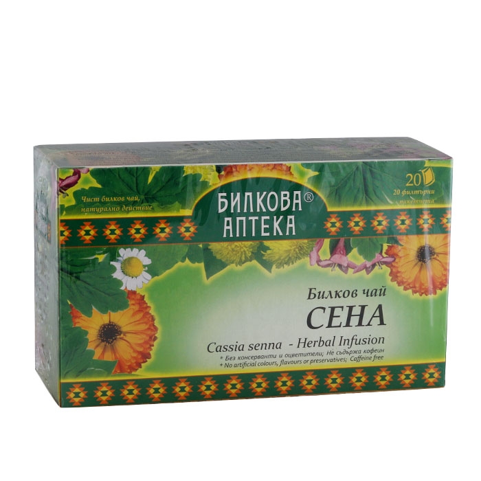 БИЛКОВА АПТЕКА БИЛКОВ ЧАЙ СЕНА ФИЛТЪР 20 броя / BILKOVA APTEKA HERBAL TEA SENA