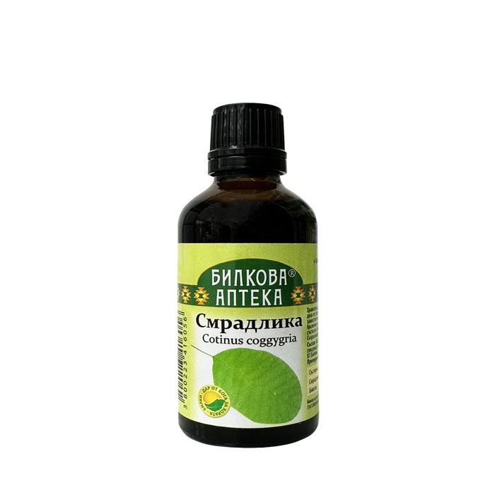 БИЛКОВА АПТЕКА ТИНКТУРА СМРАДЛИКА + БИОТИН 50 мл / BILKOVA APTEKA COTINUS COGGYGRIA + BIOTIN TINCTURE