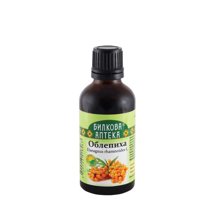 БИЛКОВА АПТЕКА ТИНКТУРА ОБЛЕПИХА + ВИТАМИН C 50 мл / BILKOVA APTEKA ELAEAGNUS RHAMNOIDES + VITAMIN C TINCTURE