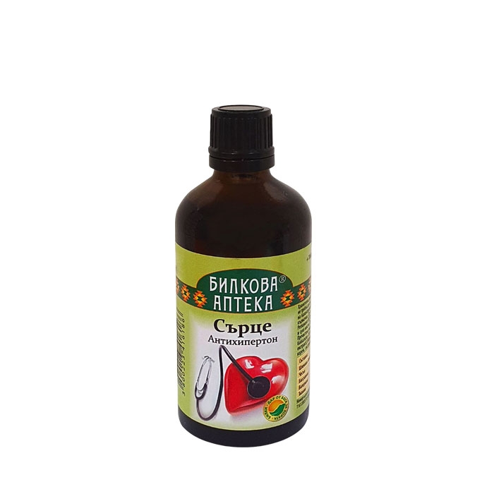 БИЛКОВА АПТЕКА ТИНКТУРА СЪРЦЕ + ТИАМИН 100 мл / BILKOVA APTEKA HEART + THIAMINE TINCTURE
