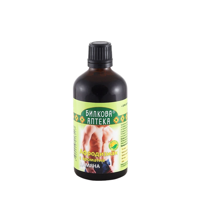 БИЛКОВА АПТЕКА ТИНКТУРА АФРОДИЗИАК С АРОМАТНА ДАМЯНА + ЦИНК 100 мл / BILKOVA APTEKA APHRODISIAC WITH TURNERA DIFFUSA + ZINC