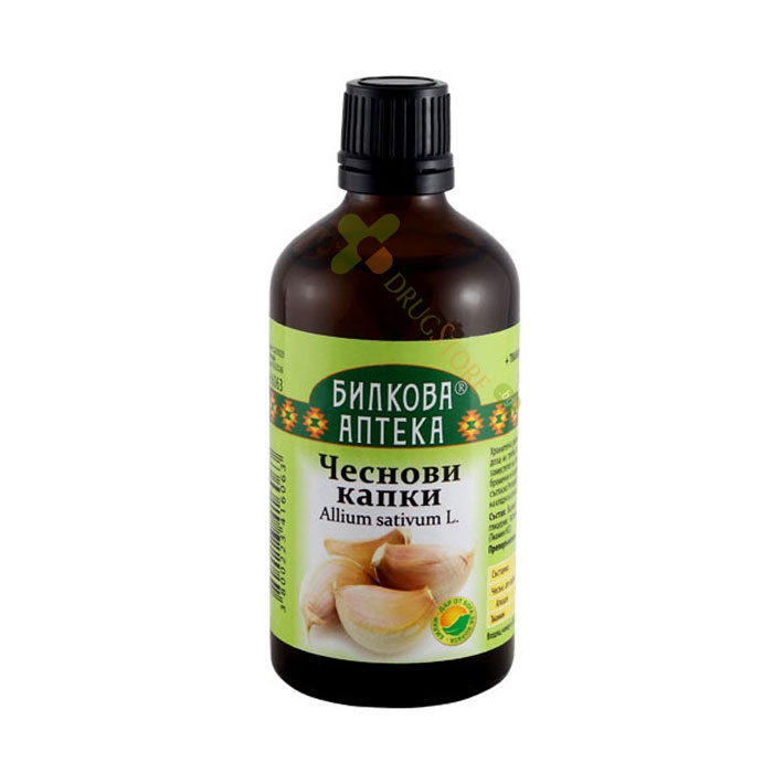 БИЛКОВА АПТЕКА ТИНКТУРА ЧЕСНОВИ КАПКИ + ТИАМИН 100 мл / BILKOVA APTEKA GARLIC DROPS + TIAMIN TINCTURE