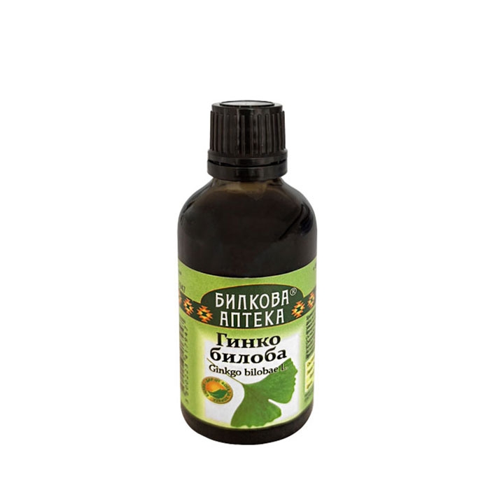 БИЛКОВА АПТЕКА ТИНКТУРА ГИНКО БИЛОБА + ЦИНК 50 мл / BILKOVA APTEKA