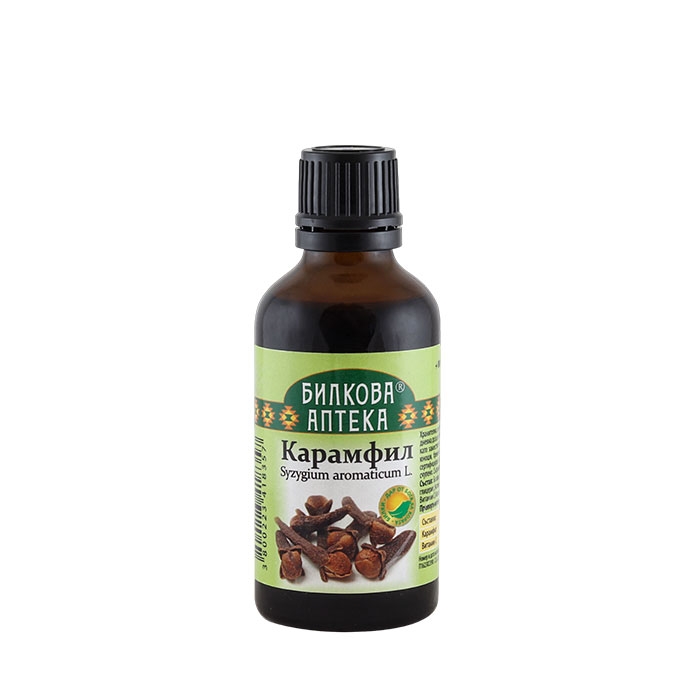 БИЛКОВА АПТЕКА ТИНКТУРА КАРАМФИЛ + ВИТАМИН C 50 мл / BILKOVA APTEKA SYZYGIUM AROMATICUM + VITAMIN C