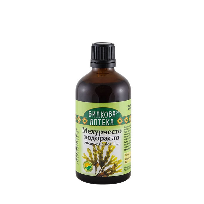 БИЛКОВА АПТЕКА ТИНКТУРА МЕХУРЧЕСТО ВОДОРАСЛО + ЙОД 100 мл / BILKOVA APTEKA FUCUS + IODINE TINCTURE