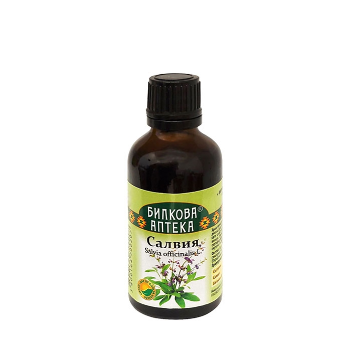 БИЛКОВА АПТЕКА ТИНКТУРА САЛВИЯ + ВИТАМИН B6 50 мл / BILKOVA APTEKA SALVIA + VITAMIN B6 TINCTURE