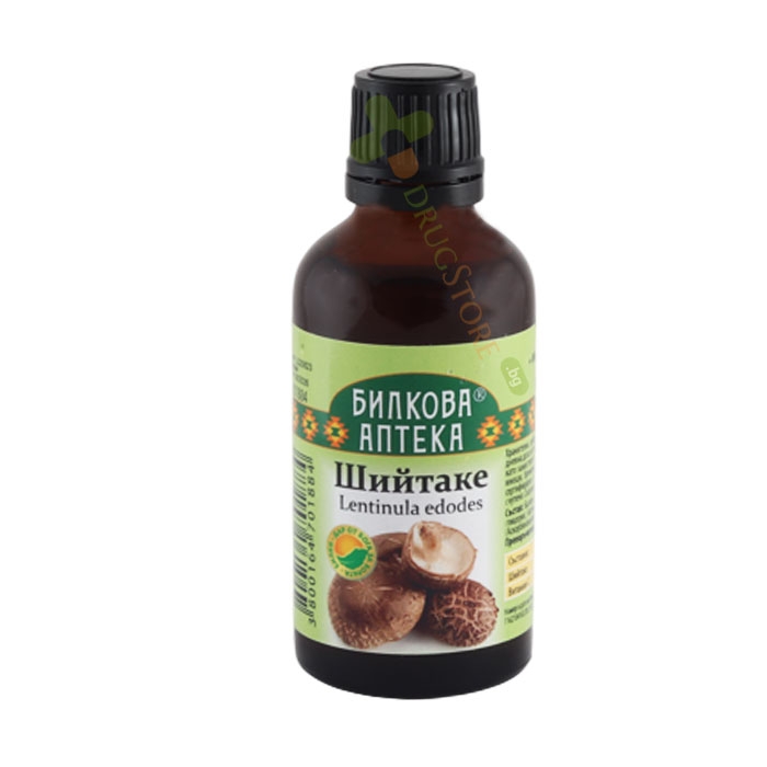 БИЛКОВА АПТЕКА ТИНКТУРА ШИЙТАКЕ + ВИТАМИН C 50 мл / BILKOVA APTEKA LENTINULA + VITAMIN C TINCTURE