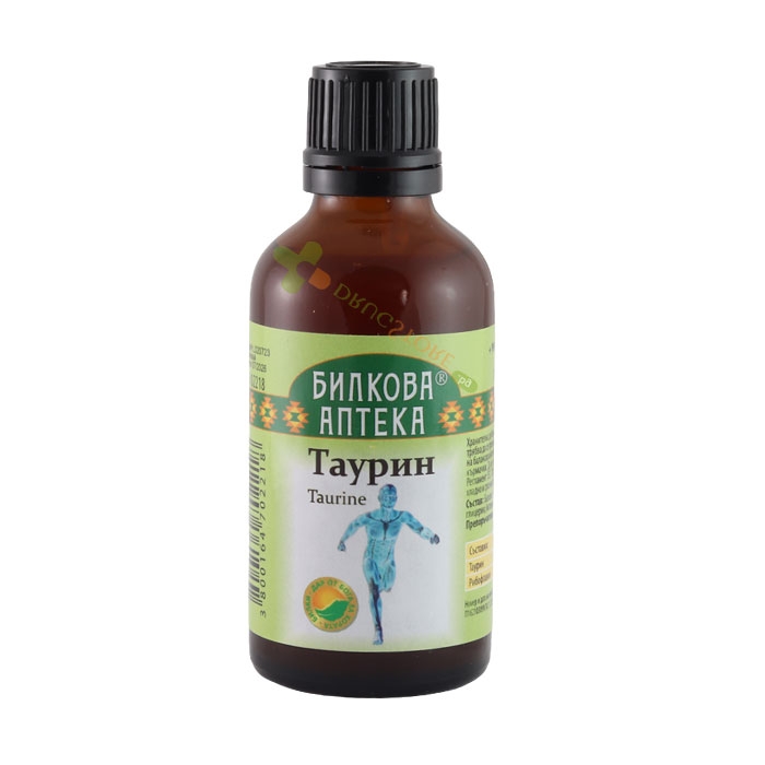 БИЛКОВА АПТЕКА ТИНКТУРА ТАУРИН + РИБОФЛАВИН 50 мл / BILKOVA APTEKA TAURINE TINCTURE + RIBOFLAVIN
