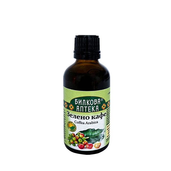 БИЛКОВА АПТЕКА ТИНКТУРА ЗЕЛЕНО КАФЕ + БИОТИН 50 мл / BILKOVA APTEKA COFFEA ARABICA + BIOTIN TINCTURE