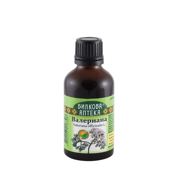 БИЛКОВА АПТЕКА ТИНКТУРА ВАЛЕРИАНА + ВИТАМИН B12 50 мл / BILKOVA APTEKA VALERIANA + VITAMIN B12 TINCTURE