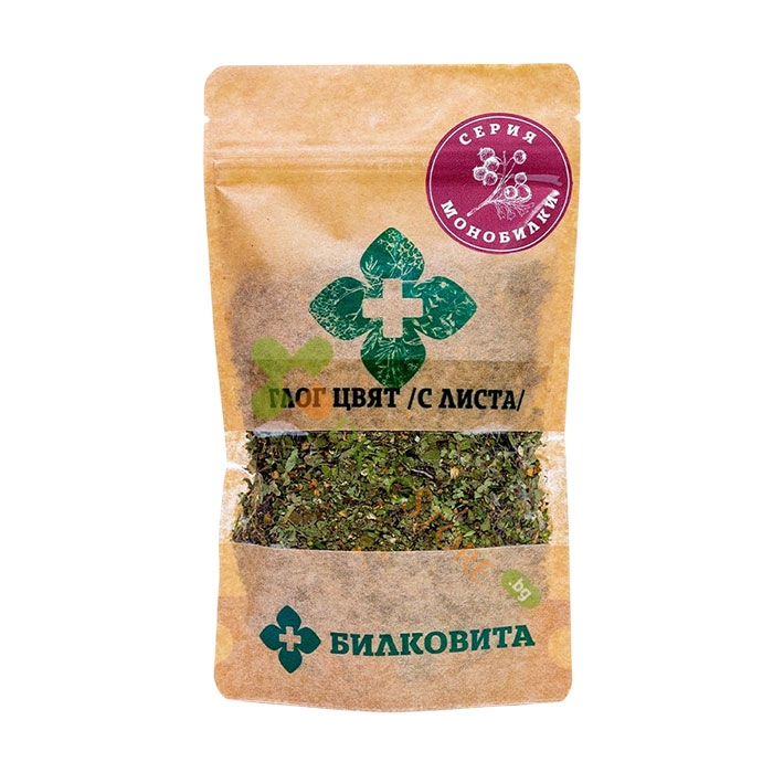 БИЛКОВИТА ГЛОГ ЦВЯТ С ЛИСТА 50 г / BILKOVITA CRATAEGUS MONOGYNA FLOWER WITH LEAFS