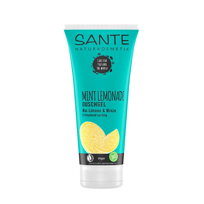 БИО ДУШ ГЕЛ ЗА ТЯЛО С ОРГАНИЧЕН ЛИМОН И МЕНТА 200 мл / SANTE SHOWER GEL FOR BODY BIO MINT LEMONADE