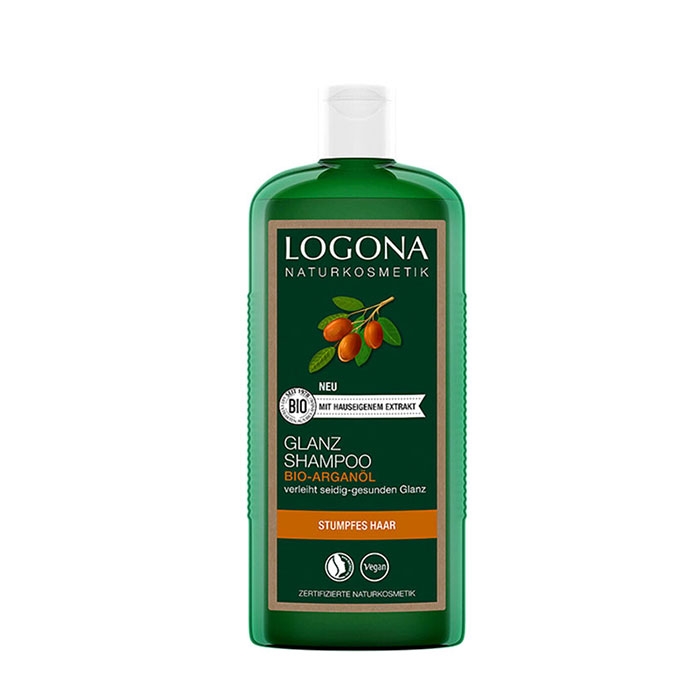 БИО ШАМПОАН ЗА БЛЯСЪК С ОРГАНИЧНО АРГАНОВО МАСЛО 250 мл / LOGONA BIO GLANZ SHAMPOO WITH ARGAN OIL