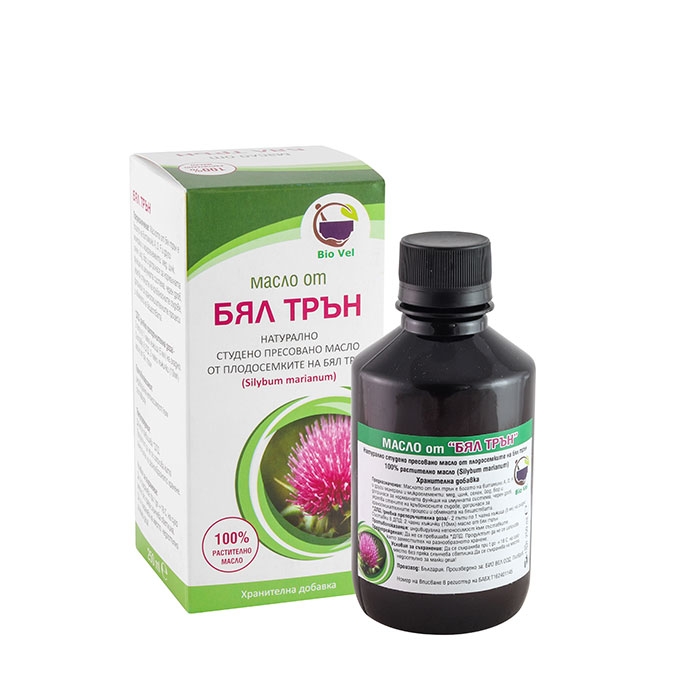 БИО ВЕЛ МАСЛО ОТ БЯЛ ТРЪН 250 мл / BIO VEL SILYBUM MARIANUM OIL