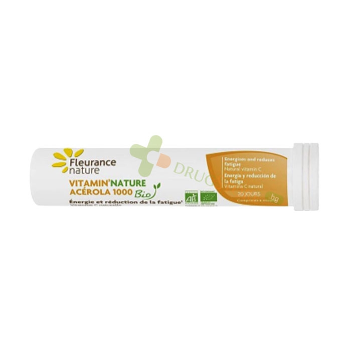 БИО ВИТАМИН C (ОТ АЦЕРОЛА) таблетки за смучене 1000 мг 20 броя / FLEURANCE NATURE BIO VITAMIN C ACEROLA lozeneges