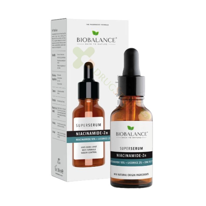 СУПЕР СЕРУМ НИАЦИНАМИД-Zn 30 мл / BIOBALANCE SUPER SERUM NIACINAMIDE-Zn