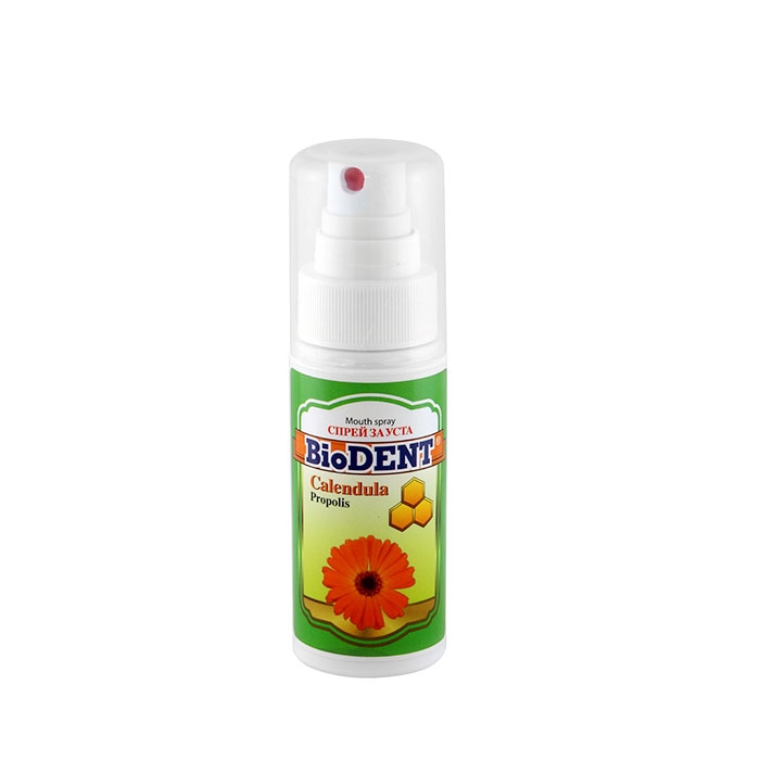 СПРЕЙ ЗА УСТА И ГЪРЛО БИОДЕНТ С ПРОПОЛИС И НЕВЕН 50 мл / BIODENT MOUTH SPRAY WITH PROPOLIS AND CALENDULA