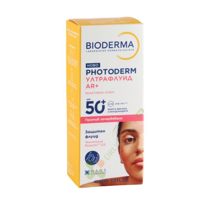 БИОДЕРМА ФОТОДЕРМ АР+ УЛТРАФЛУИД SPF50+ 40 мл / BIODERMA PHOTODERM AR+ ULTRAFLUID SPF50+