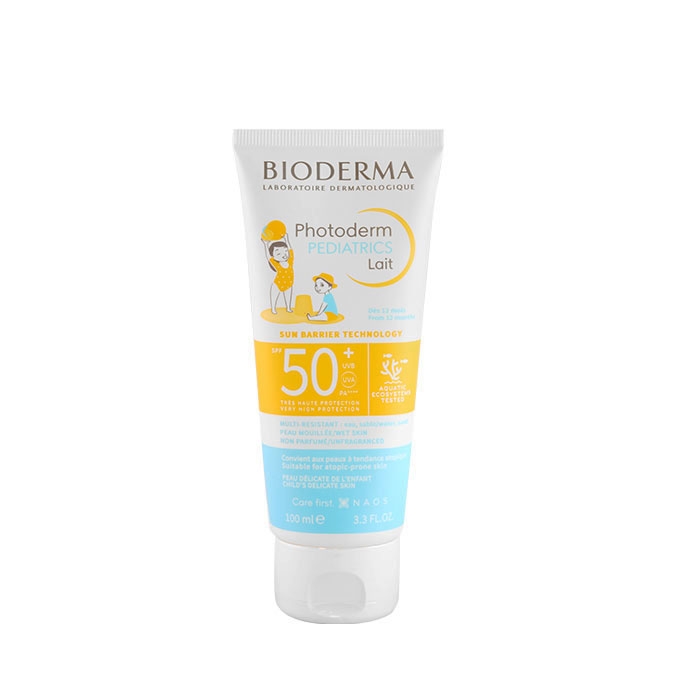 БИОДЕРМА ФОТОДЕРМ ПЕДИАТРИКС СЛЪНЦЕЗАЩИТНО МЛЯКО SPF50+ 100 мл / BIODERMA PHOTODERM PEDIATRICS LAIT MILK SPF 50+