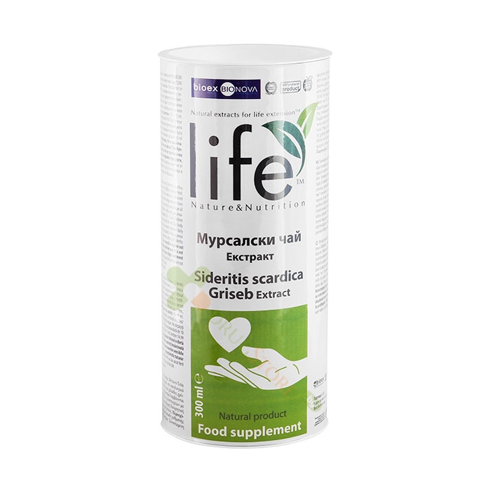 МУРСАЛСКИ ЧАЙ ЕКСТРАКТ 300 мл / LIFE NATURE &amp; NUTRITION SIDERITIS SCARDIC GRISEB EXTRACT