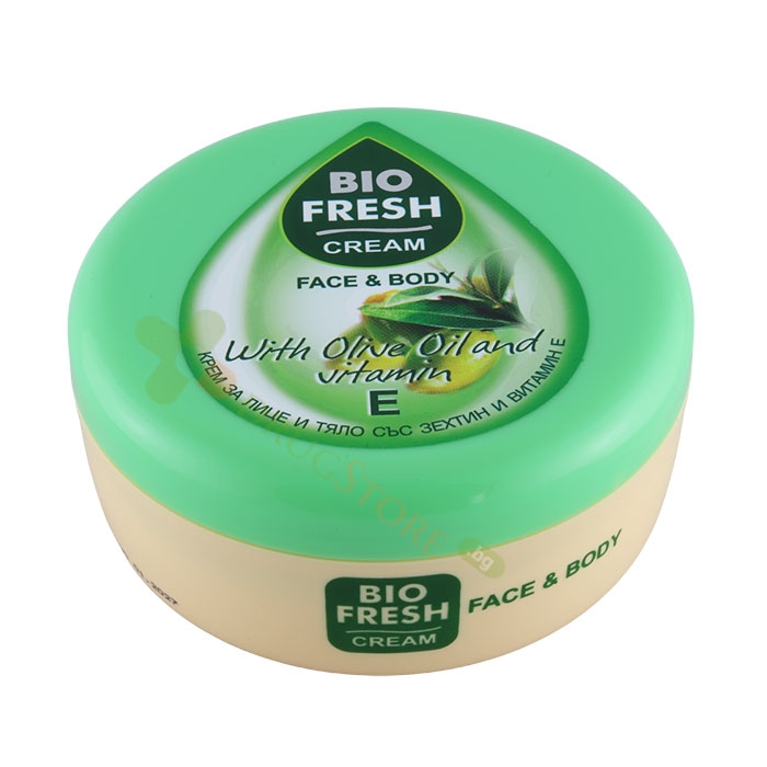 БИОФРЕШ КРЕМ ЗА ЛИЦЕ И ТЯЛО СЪС ЗЕХТИН И ВИТАМИН Е 250 мл / BIOFRESH BIO NATURAL CREAM FOR FACE AND BODY WITH OLIVE OIL AND VITAMIN E