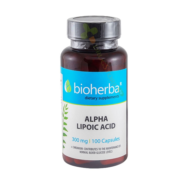 БИОХЕРБА АЛФА ЛИПОЕВА КИСЕЛИНА + ХРОМ капсули 100 броя / BIOHERBA ALPHA LIPOIC ACID + CHROMIUM