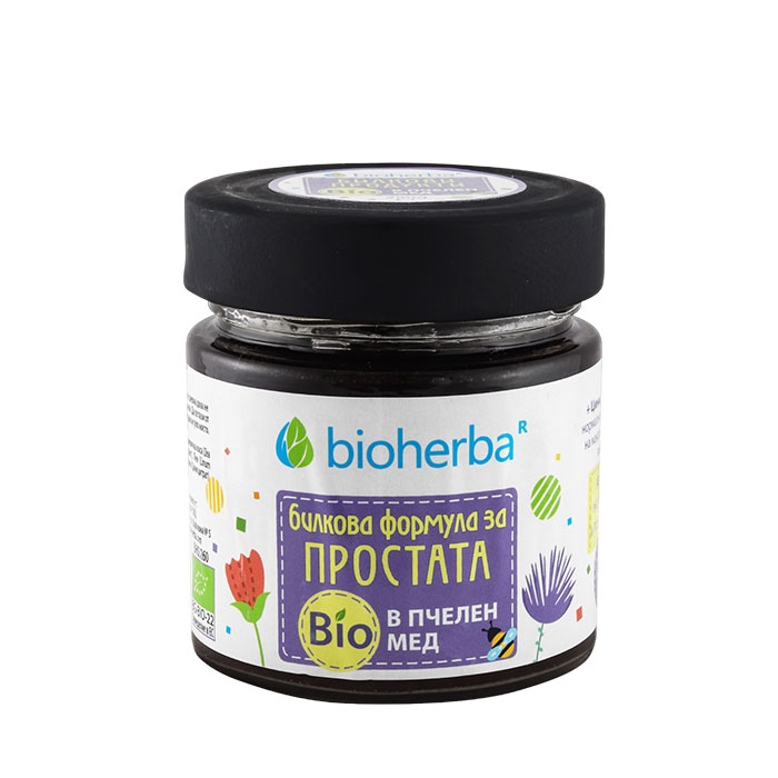 БИОХЕРБА БИЛКОВА ФОРМУЛА ЗА ПРОСТАТА В БИО ПЧЕЛЕН МЕД 280 г / BIOHERBA PROSTATE HERB FORMULA IN BIO HONEY