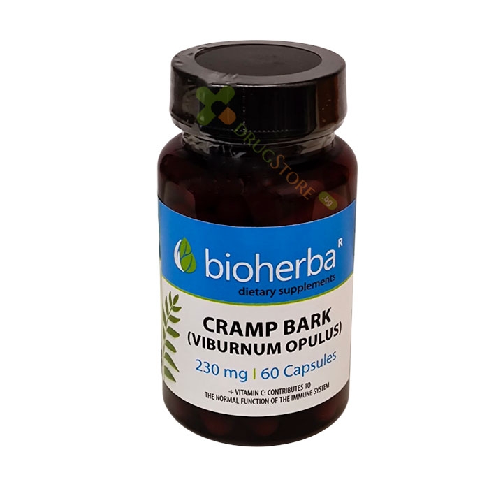 БИОХЕРБА ЧЕРВЕНА КАЛИНА + ВИТАМИН C капсули 60 броя / BIOHERBA CRAMP BARK + VITAMIN C