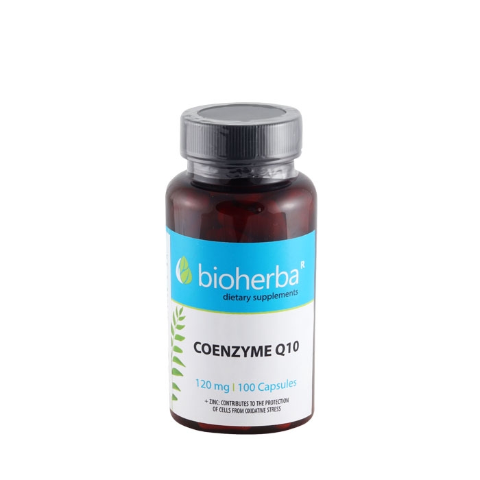 БИОХЕРБА КОЕНЗИМ Q10 + ЦИНК капсули 100 броя / BIOHERBA COENZYME Q10 + ZINC