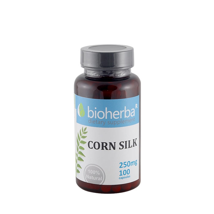 БИОХЕРБА ЦАРЕВИЧНА КОСА капсули 250 мг 100 броя / BIOHERBA CORN SILK