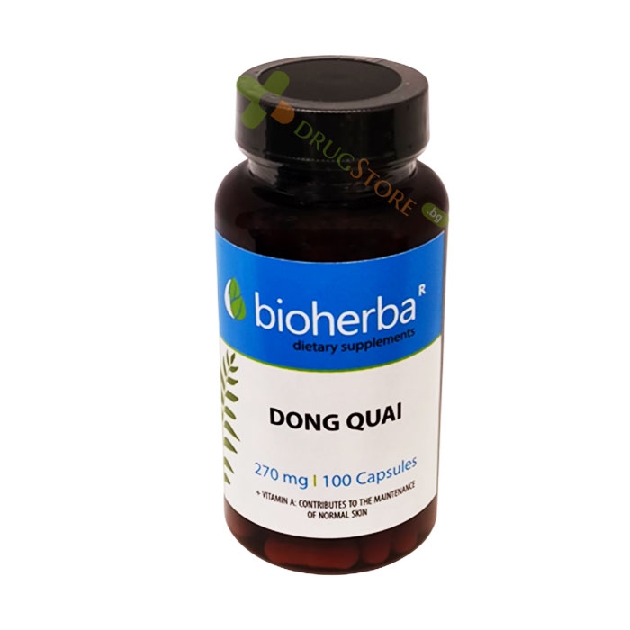 БИОХЕРБА ДОНГ КУАЙ (ЖЕНСКИ ЖЕН ШЕН) + ВИТАМИН A капсули 100 броя / BIOHERBA DONG QUAI + VITAMIN A