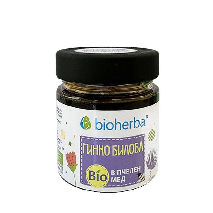БИОХЕРБА ГИНКО БИЛОБА В БИО ПЧЕЛЕН МЕД 280 г / BIOHERBA GINKGO BILOBAE IN BIO HONEY