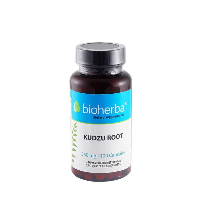 БИОХЕРБА КУДЗУ КОРЕН + ТИАМИН капсули 100 броя / BIOHERBA KUDZU ROOT + THIAMINE