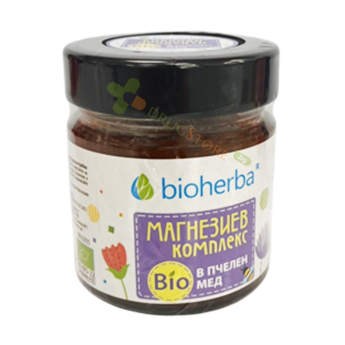 БИОХЕРБА МАГНЕЗИЕВ КОМПЛЕКС В ПЧЕЛЕН МЕД 280 г / BIOHERBA MAGNESIUM COMPLEX IN HONEY