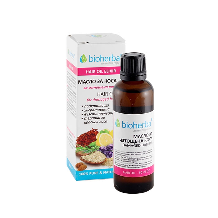 БИОХЕРБА МАСЛО ЗА ИЗТОЩЕНА КОСА 50 мл / BIOHERBA DAMAGED HAIR OIL