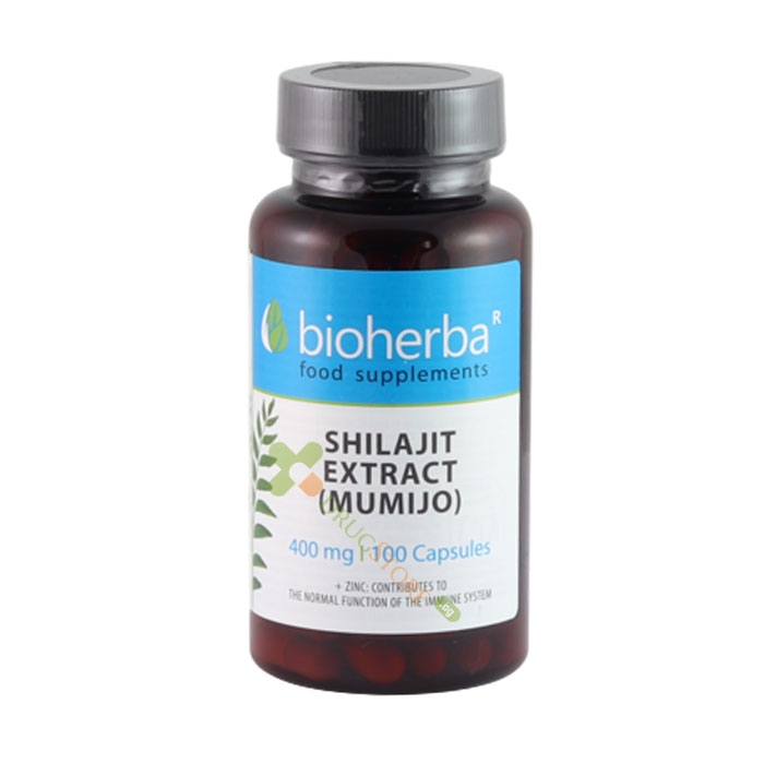 БИОХЕРБА МУМИО (ШИЛАЖИТ) ЕКСТРАКТ + ЦИНК капсули 100 броя / BIOHERBA MUMIJO (SHILAJIT) EXTRACT + ZINC