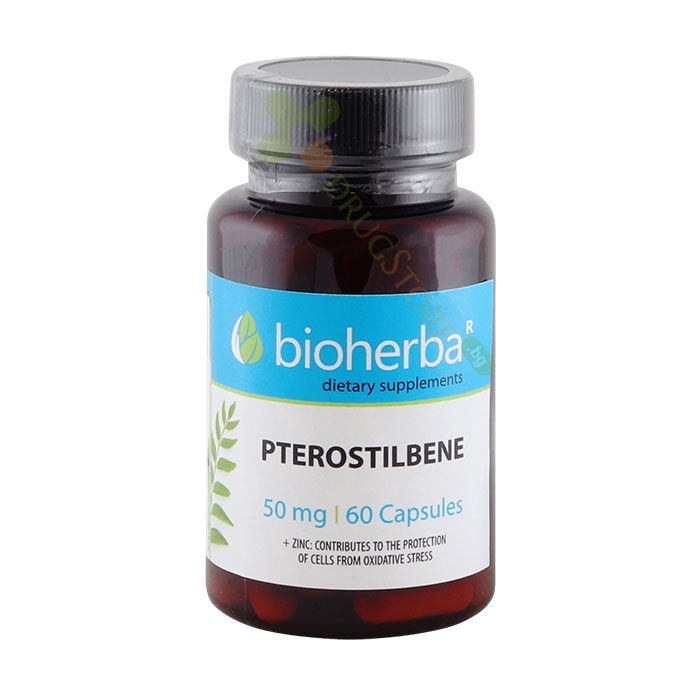 БИОХЕРБА ПТЕРОСТИЛБЕН + ЦИНК капсули 60 броя / BIOHERBA PTEROSTILBENE + ZINC