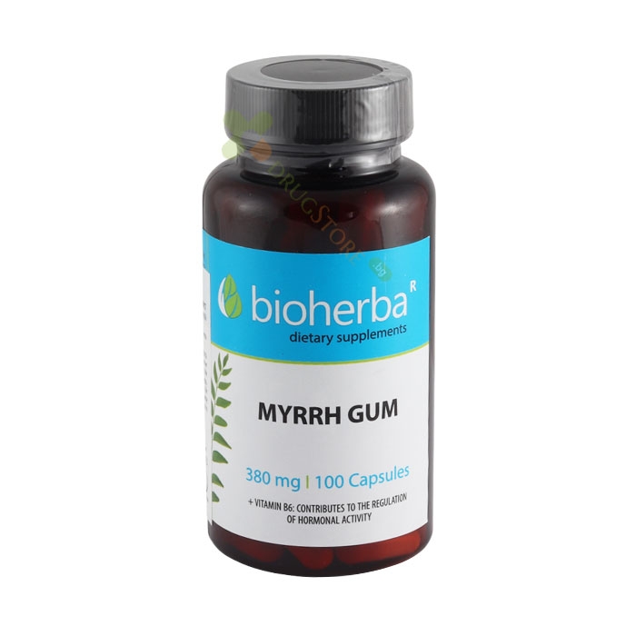 БИОХЕРБА СМИРНА + ВИТАМИН B6 капсули 100 броя / BIOHERBA MYRRH GUM + VITAMIN B6
