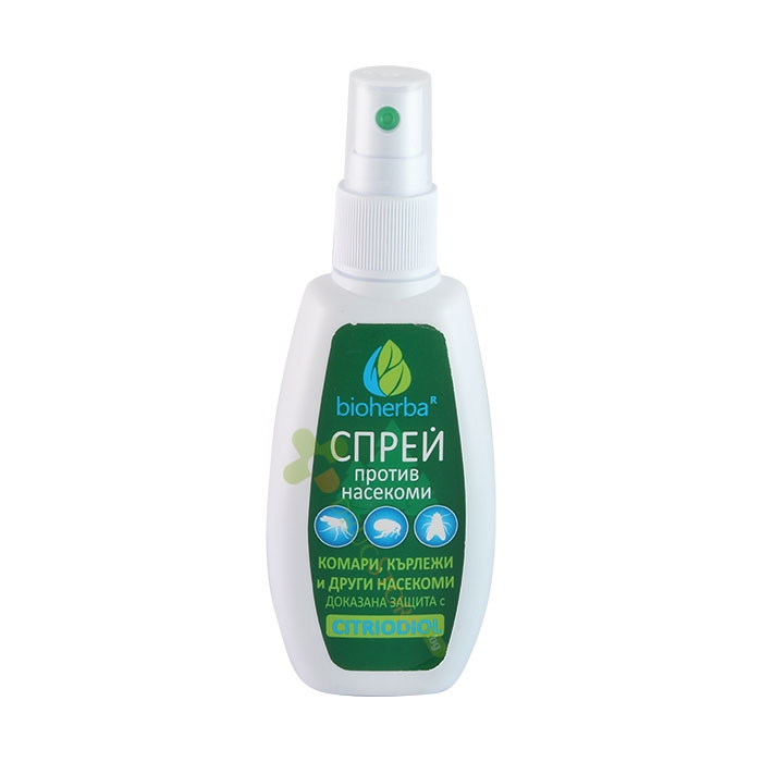 БИОХЕРБА СПРЕЙ ПРОТИВ КОМАРИ, КЪРЛЕЖИ И ДРУГИ НАСЕКОМИ 75 мл / BIOHERBA SPRAY AGAINST MOSQUITOES, TICKS AND OTHER INSECTS